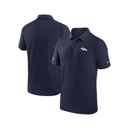 Mens Navy Denver Broncos Sideline Coaches Dri-FIT Polo Shirt