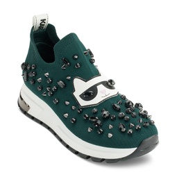 Womens Malna Embellished Pull-On Sneakers