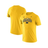 Mens Brand Maize Michigan Wolverines College Football Playoff 2023 National Champions Legend Performance T-shirt