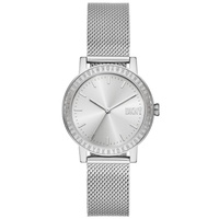 Womens Soho D Three-Hand Silver-Tone Stainless Steel Watch 34mm