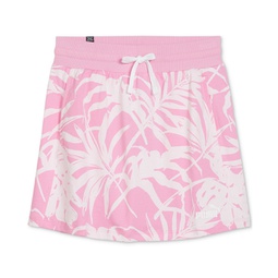 Womens Palm Resort Drawstring-Waist Skirt