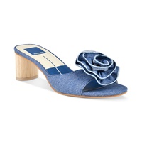 Womens Darly Floral Detailed Block-Heel Dress Sandals