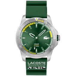Mens Green Silicone Strap Watch 46mm