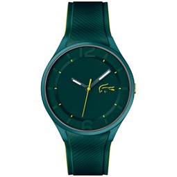 Mens Ollie Green Silicone Strap Watch 44mm