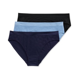 Monogram Mesh Jacquard 3-Pack Bikini Underwear 4L0185