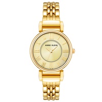 Womens Quartz Gold-Tone Alloy Link Bracelet Watch 30mm