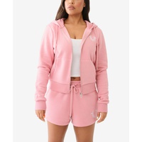 Womens Embroidered Classic Zip Hoodie