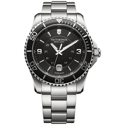Mens Swiss Maverick Stainless Steel Bracelet Watch 43mm 241697
