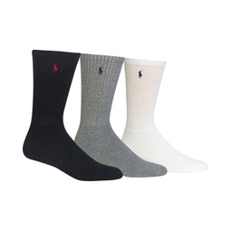 Mens Socks Extended Size Classic Athletic Crew 3 Pack