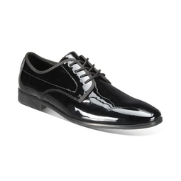 Mens Warner Patent Lace-Up Oxfords