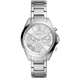 Womens Modern Courier Chronograph Stainless Steel Silver-Tone Watch 36mm