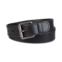 Mens Beveled-Edge Leather Belt