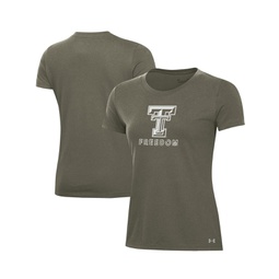 Womens Olive Texas Tech Red Raiders Freedom Performance T-shirt