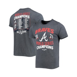 Mens Threads Navy Atlanta Braves 2021 World Series Champions Dream Team Roster Tri-Blend T-shirt