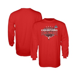 Mens Red Cincinnati Bearcats 2021 AAC Football Conference Champions Locker Room Long Sleeve T-shirt