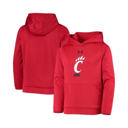 Big Boys Red Cincinnati Bearcats Logo Pullover Hoodie