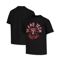 Big Boys Black Texas Tech Red Raiders Basketball T-shirt