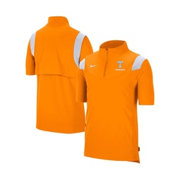 Mens Tennessee Orange Tennessee Volunteers Coach Short Sleeve Quarter-Zip Jacket
