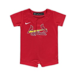 Newborn and Infant Boys and Girls Red St. Louis Cardinals Official Jersey Romper