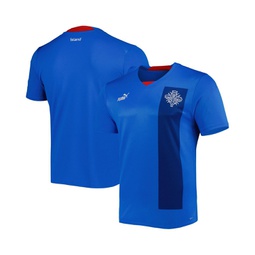 Mens Blue Iceland National Team 2022/23 Home Replica Jersey