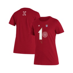 Womens Red Bayern Munich 2022 Deutscher Meister T-shirt