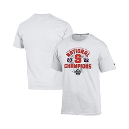 Mens White Syracuse Orange 2022 NCAA Mens Soccer National Champions Locker Room T-shirt