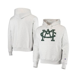 Mens Heathered Gray Michigan State Spartans Team Vault Logo Reverse Weave Pullover Hoodie