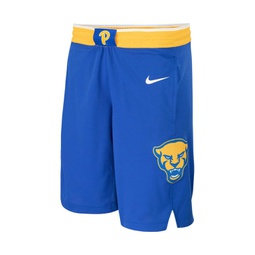 Mens Royal Pitt Panthers Team Logo Replica Basketball Shorts