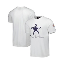 Mens White Dallas Cowboys 5x Super Bowl Champions T-shirt