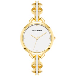 Womens Gold-Tone & Enamel Bracelet Watch 36mm