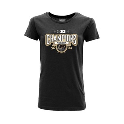 Womens Black Purdue Boilermakers 2023 Big Ten Mens Basketball Conference Tournament Champions Locker Room T-shirt