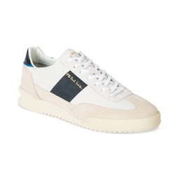 Mens Dover Mixed Leather Low-Top Sneaker