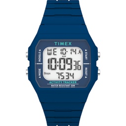 Unisex Digital Ironman Classic Silicone Blue Watch 40mm