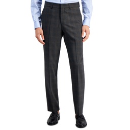 Mens Modern-Fit Wool Blend Suit Trousers