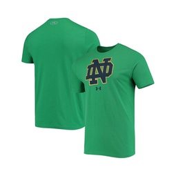 Mens Kelly Green Notre Dame Fighting Irish School Logo Performance Cotton T-shirt