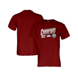 Mens Cardinal Arkansas Razorbacks 2023 SEC Womens Indoor Track and Field Champions Locker Room T-shirt