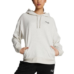 Womens Live In Cotton Pullover Logo Hoodie
