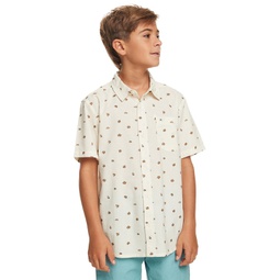 Big Boys Minimo Regular-Fit Floral-Print Button-Down Shirt