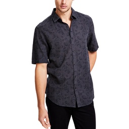 Mens Terra Regular-Fit Floral-Print Button-Down Shirt