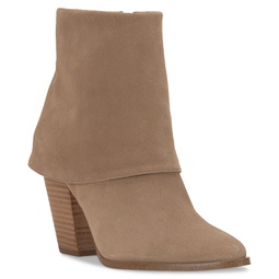 Womens Coulton Cuffed Dress Booties