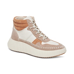 Womens Daley Lace-Up High-Top Sneakers
