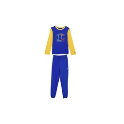 Little Boys Colorblocked Long Sleeves T-shirt and Jersey Pants 2 Piece Set