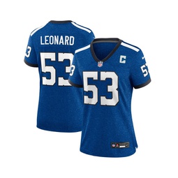 Womens Shaquille Leonard Royal Indianapolis Colts Indiana Nights Alternate Game Jersey