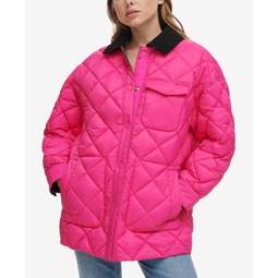 Womens Reversible Quilted Barn Jacket