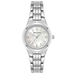Womens Quartz Silver-Tone Alloy Bracelet Watch 26mm