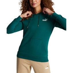 Womens Essentials Embroidered Hooded Fleece Sweatshirt