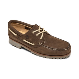 Mens 3-Eye Lug Hand Sewn Casual Boat Sneakers from Finish Line