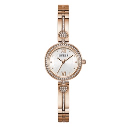 Womens Analog Rose Gold-Tone Stainless Steel Watch 27mm