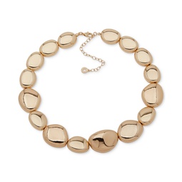 Gold-Tone Pebble All-Around Collar Necklace 16 + 3 extender