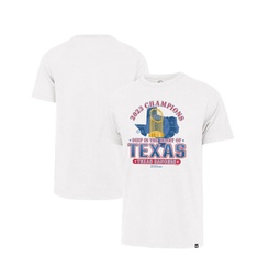 Mens White Texas Rangers 2023 World Series Champions Local Playoff Franklin T-shirt